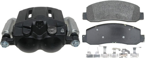 Gold 18R2535 Front Driver Side Disc Brake Caliper Assembly with Semi-Metallic Pads (Loaded Non-Coated), Remanufactured