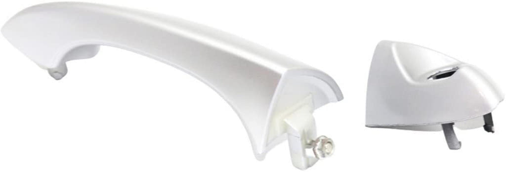 for BMW X5 Exterior Door Handle Rear, Driver Side Silver (2000-2006) | Trim: All Submodels