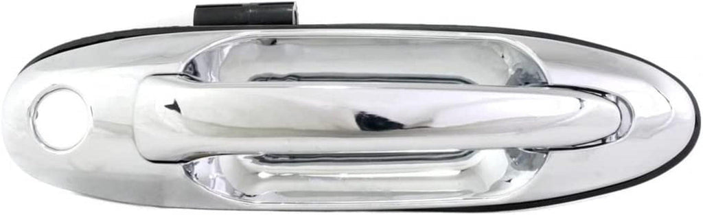 Compatible with Toyota Tundra Exterior Door Handle Front, Passenger Side Chrome (2004-2006) | with Key Hole| Trim: Limited/Sr5/Base