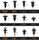 '- GRC-33 240PCS Bumper Retainer Clips Car Plastic Rivets Fasteners Push Retainer Kit Most Popular Sizes Auto Push Pin Rivets Set -Door Trim Panel Fender Clips for GM Ford Toyota Honda Chrysler