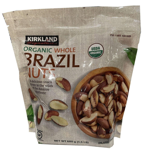 Kirkland Signature Organic Whole Brazil Nuts 24 Oz