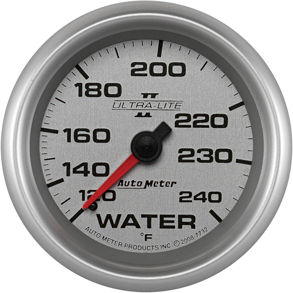 7732 Ultra-Lite Pro II 2-5/8" 120-240 F Mechanical Water Temperature Gauge