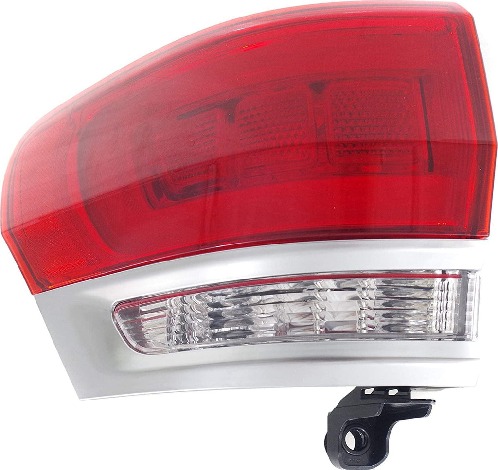 Tail Light Assembly Compatible with 2014-2018 Jeep Grand Cherokee Outer with Platinum Trim Driver Side
