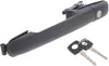 Compatible with Dodge Sprinter 3500 Exterior Door Handle 2003-2006 Driver or Passenger Side | Single Piece | Rear | Textured Black | with Key Hole | Trim: Base | CH1520119 | 5104415AA