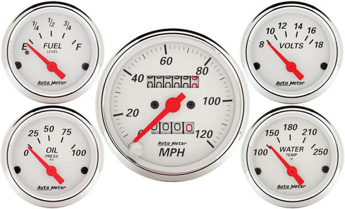1300 5 PC. Gauge KIT, 3-1/8