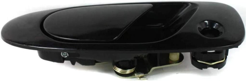 for Honda Civic Exterior Door Handle Front, Driver Side Smooth Black 1992 1993 1994 1995 | with Key Hole | Trim: All Submodels | HO1310122 | 72180SR3J02ZD