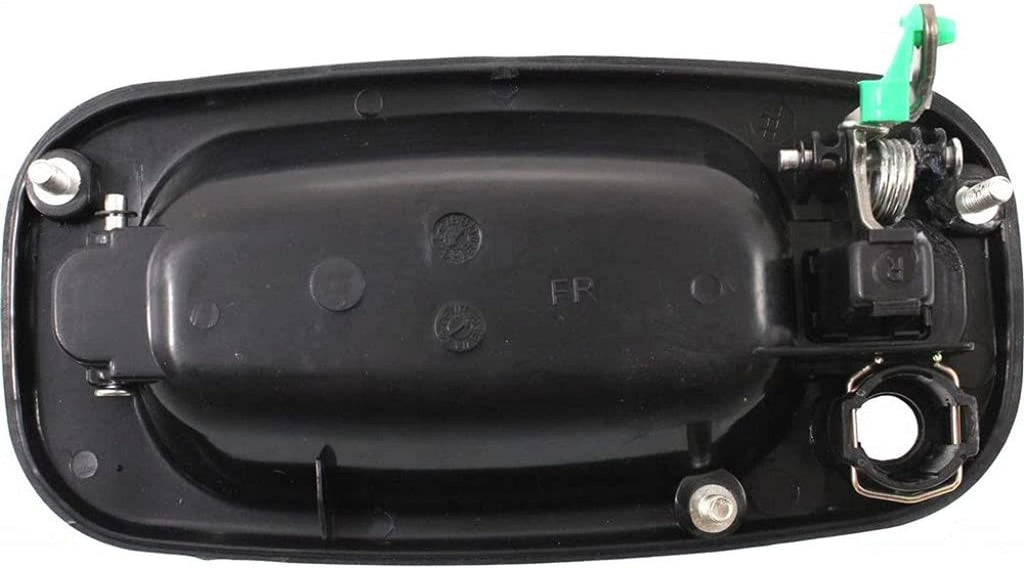 for Chevy Silverado 1500 HD Exterior Door Handle Front Passenger Side Smooth Black 2001-2006 | with Key Hole | Trim: LS/LT | GM1311140 | 15150736