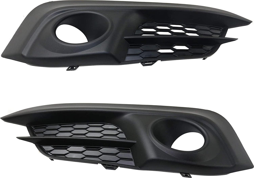 Fog Lamp Molding Compatible with 2016-2018 Honda Civic Side Garnish Coupe/Sedan Passenger and Driver Side
