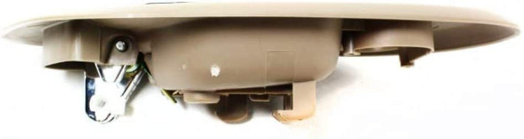for Honda Accord Interior Door Handle Front, Passenger Side Beige Bezel with Chrome Lever (1998-2002) | with Door Lock Button | Trim: LX/EX/SE | HO1353122 | 72125S82A01ZC