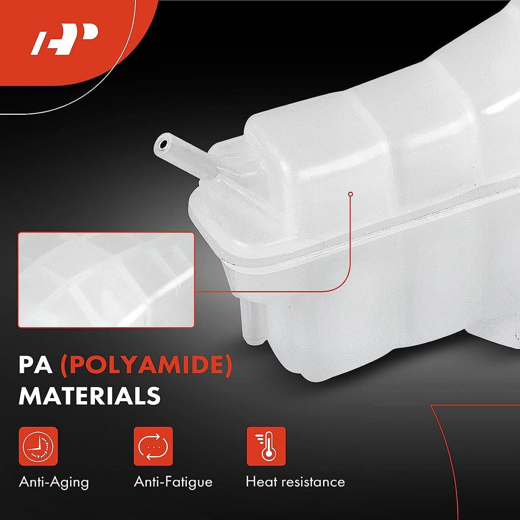 A-Premium Engine Coolant Recovey Reservoir Tank [W/ Cap & Sensor] Compatible with Freightliner Vehicles 2008-2019 for Cascadia, Century Class, Columbia, Coronado, M2 106, M2 112, Replace # 525263005