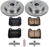 KOE5305 Autospecialty Rear Replacement Brake Kit-Oe Brake Rotors & Ceramic Brake Pads