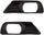 For Toyota Camry 2007 2008 2009 Fog Light Bezel Driver and Passenger Side | Pair | XLE Model | Plastic | Replacement for TO2598101, TO2599101 | 5212806040, 5212706040, 615343435046