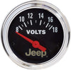 880242 Jeep Electric Voltmeter Gauge 2.3125 In.