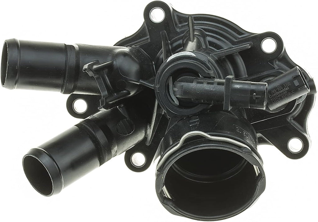 50072 Engine Coolant Thermostat with Water Outlet Housing for Select Mercedes Vehicles, 1 Pack