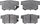 17D537C Professional Ceramic Rear Disc Brake Pad Set