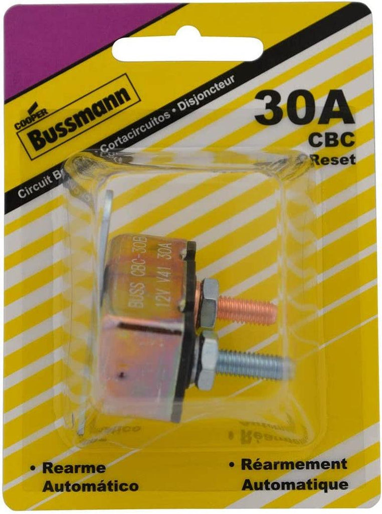 (BP/CBC-30B-RP) 30 Amp Type-I Stud Mount Circuit Breaker with Crosswise Bracket