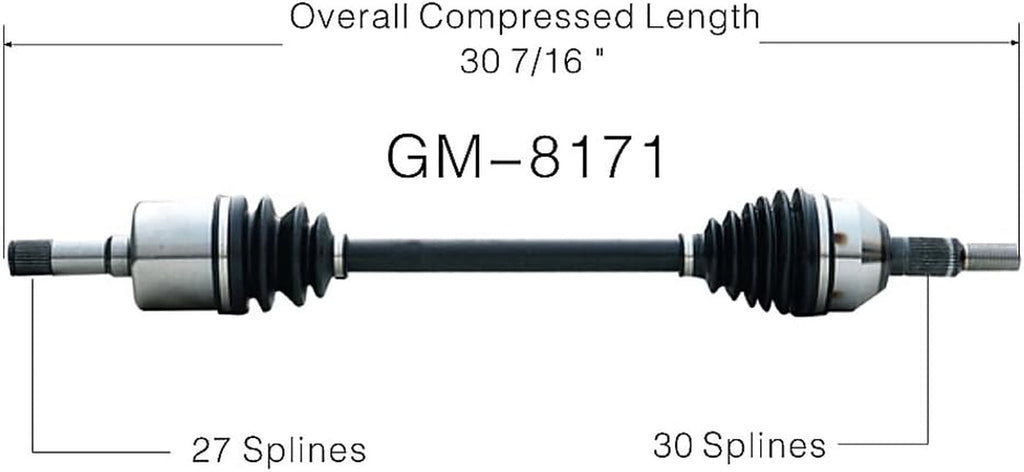 GM-8171 CV Axle Shaft