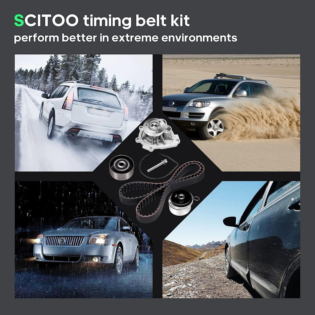 Timing Belt Water Pump Kit Fit 2008-2014 Pontiac G3 Wave Saturn Astra Suzuki Swift+ Chevrolet Aveo Cruze Sonic Aveo5 4Cyl 1.6L 1.8L