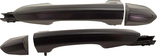 Front or Rear Exterior Door Handle Compatible with 2015-2018 Ford Edge and 2013-2020 Ford Fusion Primed Black, Set of 2, Driver and Passenger Side