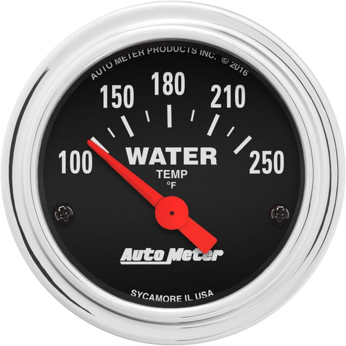 2532 Traditional Chrome Electric Water Temperature Gauge