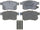Silver 14D1336CH Ceramic Rear Disc Brake Pad Set with Hardware
