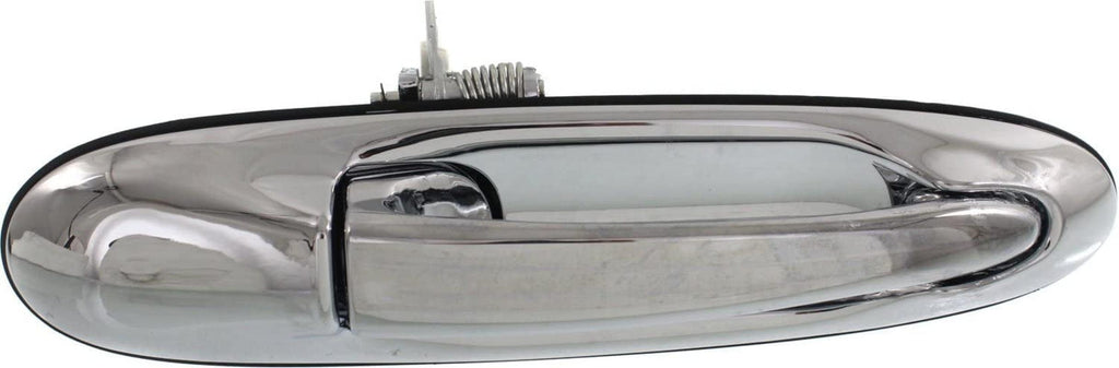 Exterior Door Handle Set of 2 Compatible with 1998-2002 Lincoln Town Car Rear, Driver and Passenger Side FO1521129