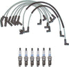 Denso Wire Set 8Mm and 6 Platinum TT Spark Plugs 0.04 Kit for Ford 2.8L 2.9L V6 Naturally Aspirated
