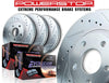 Power Stop K718 Front and Rear Z23 Carbon Fiber Brake Pads with Drilled & Slotted Brake Rotors Kit