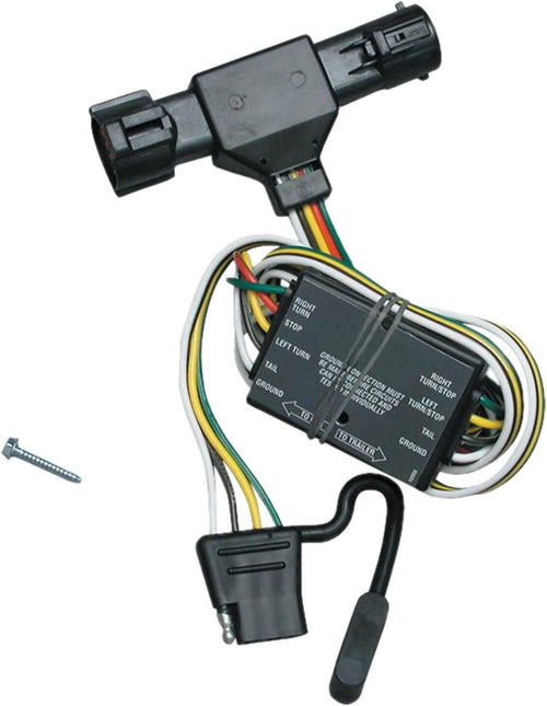 118325 T-One® T-Connector Harness, 4-Way Flat, W/Converter, Compatable with 1993-1999 Ford Ranger, 1994-2009 Mazda B2300, 1998-2001 Mazda B2500, 1994-2008 Mazda B3000, 1994-2009 Mazda B4000,Black