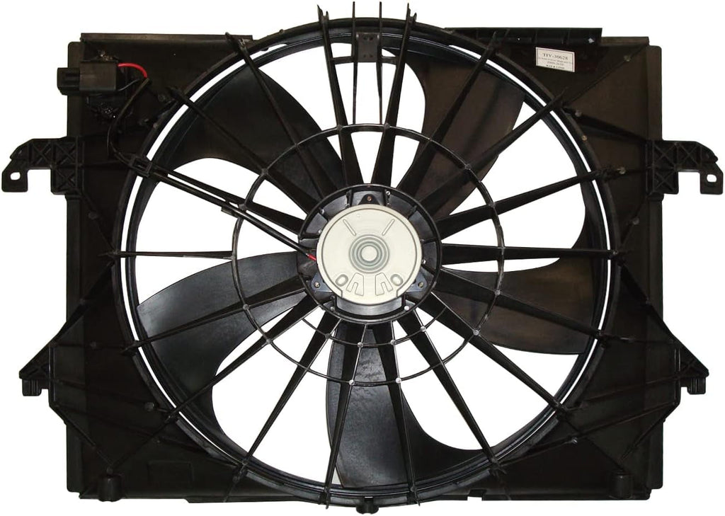 622320 Replacement Cooling Fan Assembly Compatible with Dodge Ram Pickup Black