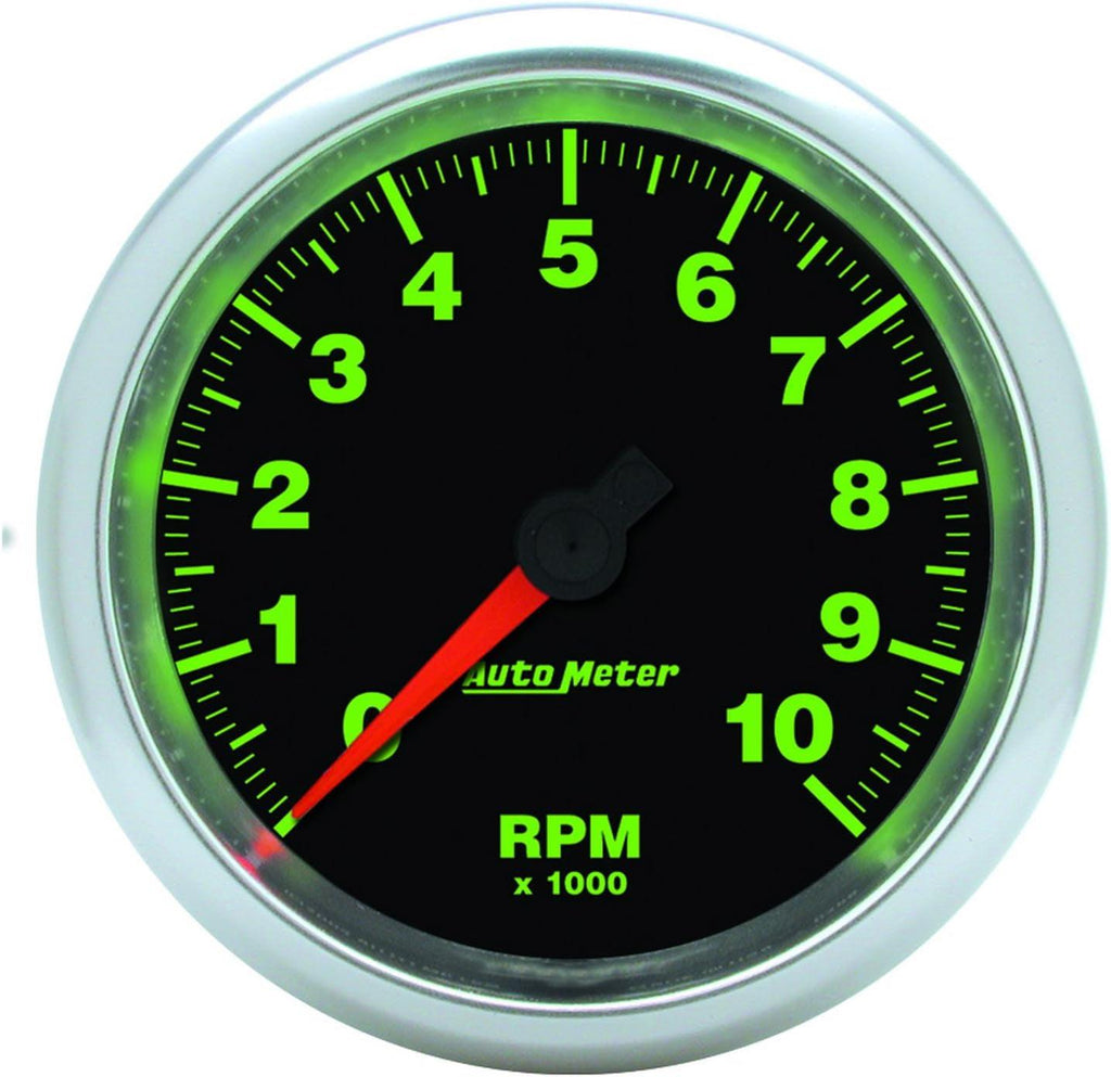 3897 GS 3-3/8" 10000 RPM In-Dash Tachometer