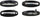 Front and Rear, Driver and Passenger Side Exterior Door Handle SET Compatible with 2001-2006 Hyundai Santa Fe