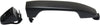 for Chevy Colorado Exterior Door Handle Front Driver Side Smooth Black 2015 2016 | with Key Hole| Trim:All Submodels