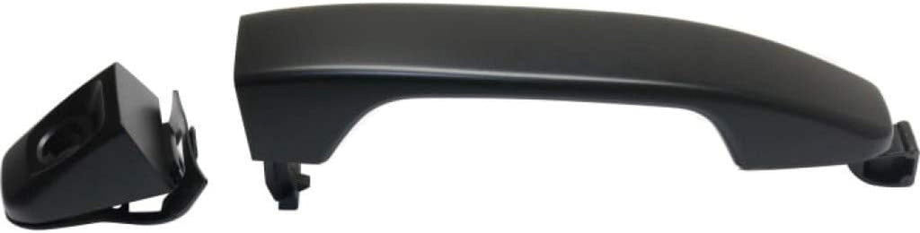 for Chevy Colorado Exterior Door Handle Front Driver Side Smooth Black 2015 2016 | with Key Hole| Trim:All Submodels