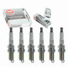 6 Pc NGK V-Power Spark Plugs Compatible with Mitsubishi Eclipse 3.0L V6 2001-2003