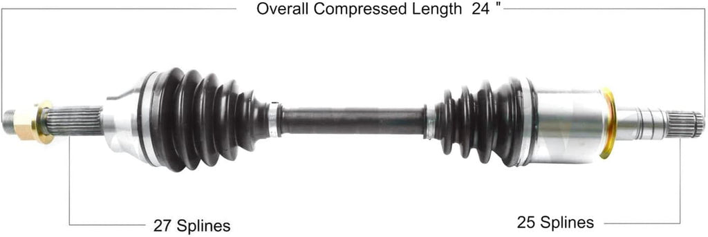 NI-8532 - Front Passenger Side CV Axle Shaft