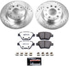 K5667-26 Rear Z26 Carbon Fiber Brake Pads with Drilled & Slotted Brake Rotors Kit