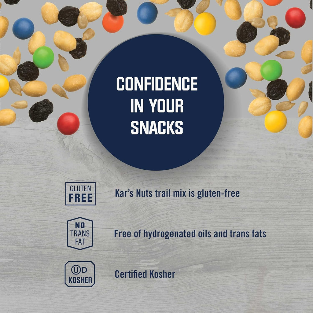 Kar’s Nuts Original Sweet ‘N Salty Trail Mix, 2 oz Individual Packs – Bulk Pack of 24, Gluten-Free Snacks