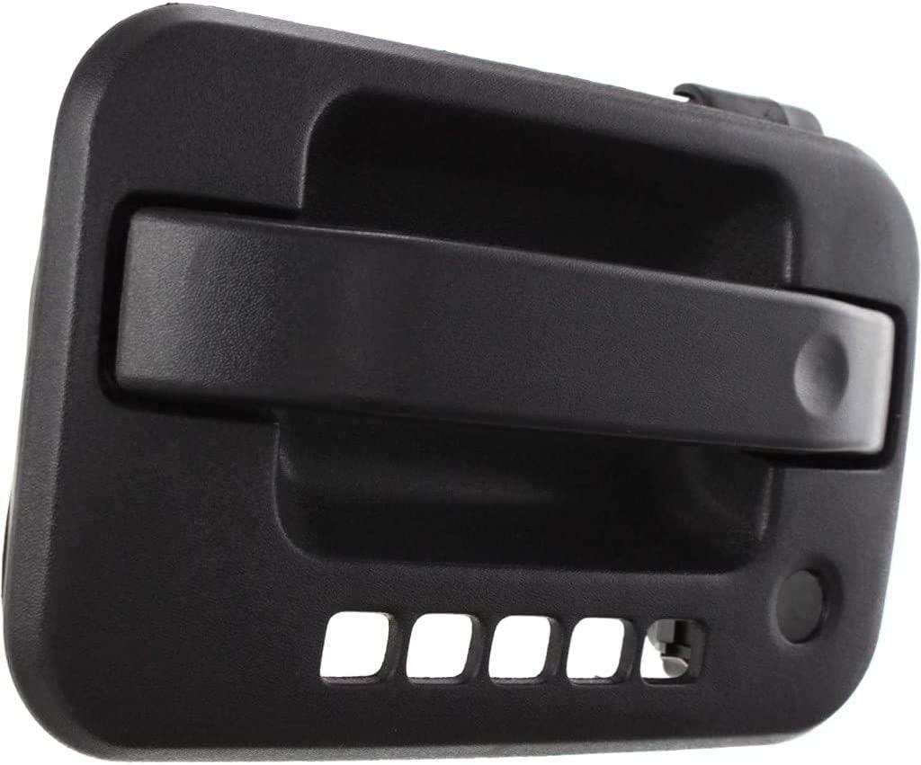 for Ford F-150 Exterior Door Handle Front, Driver Side Black (2004-2014) | with Key Hole | Trim:All Submodels | FO1310128 | 5L3Z1522405CAA