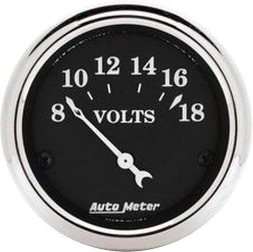 1791 Old TYME Black Voltmeter Gauge,2.3125 In.