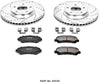 K4724 Front Z23 Carbon Fiber Brake Pads with Drilled & Slotted Brake Rotors Kit
