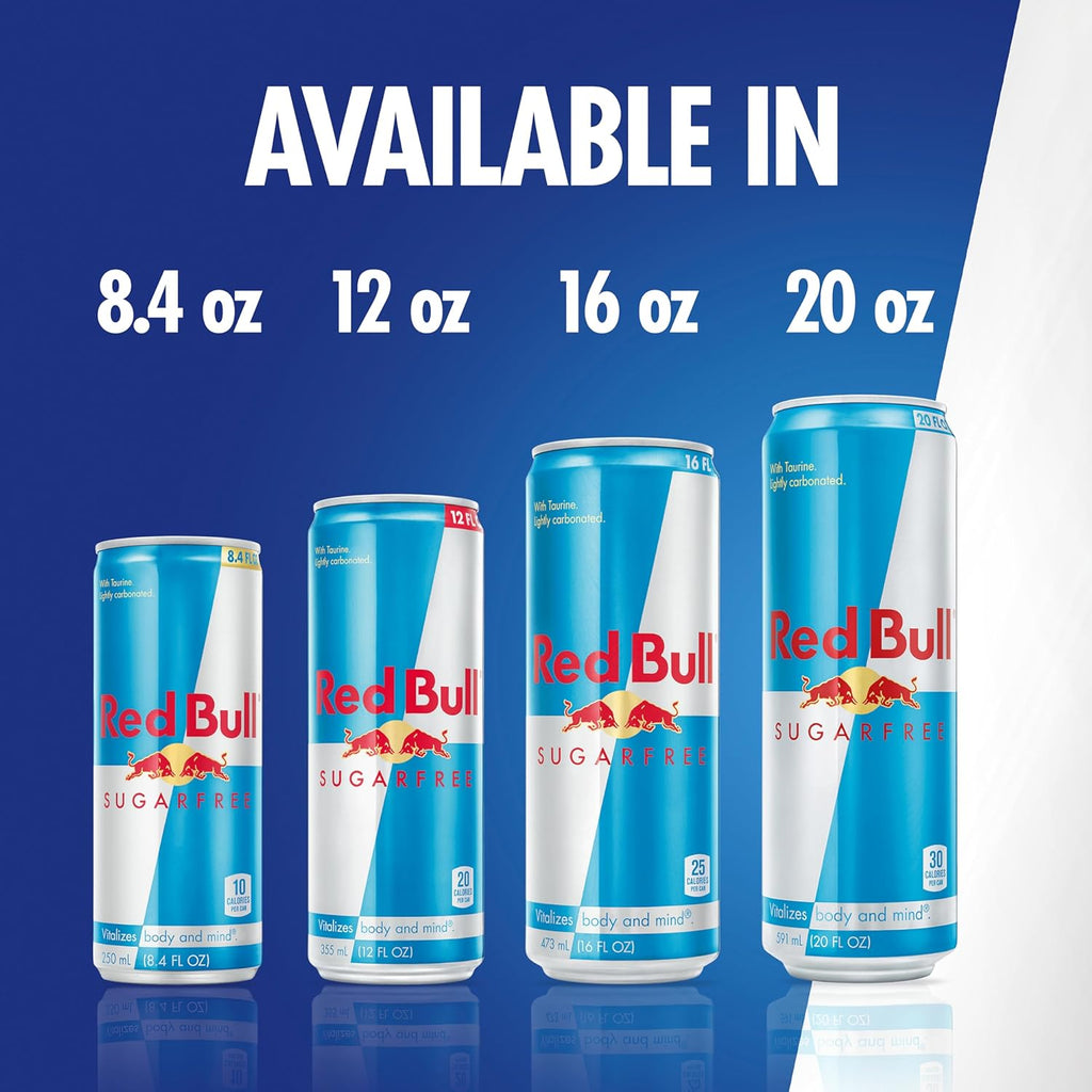 Red Bull Sugar Free, 8.4-Ounce Cans 2 pack of 12 (total count 24)