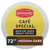 Community Coffee Café Special 72 Count Coffee Pods, Medium-Dark Roast, Compatible with Keurig 2.0 K-Cup Brewers, 72 Count (Pack of 1)