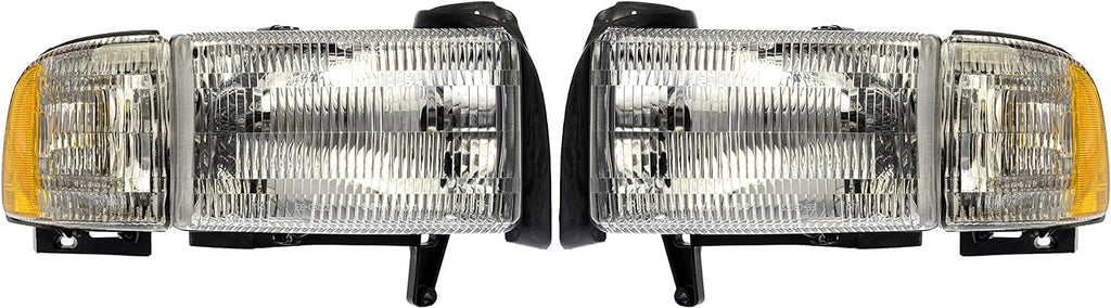 Dorman 1590121 Headlight Assembly Compatible with Select Dodge Models, 2 Pack