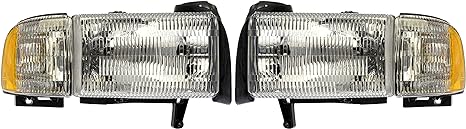 Dorman 1590121 Headlight Assembly Compatible with Select Dodge Models, 2 Pack