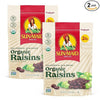 Sun-Maid Organic California Sun-Dried Raisins - (2 Pack) 32 oz Resealable Bag - Organic Dried Fruit Snack for Lunches, Snacks, and Natural Sweeteners