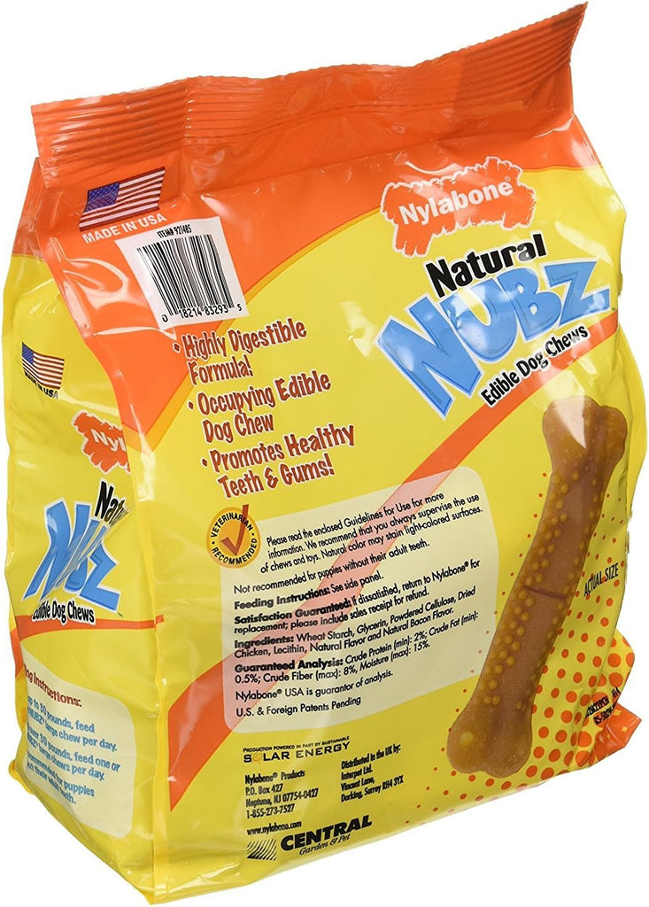 Nylabone Natural Nubz Edible Dog Chews, 22 Count