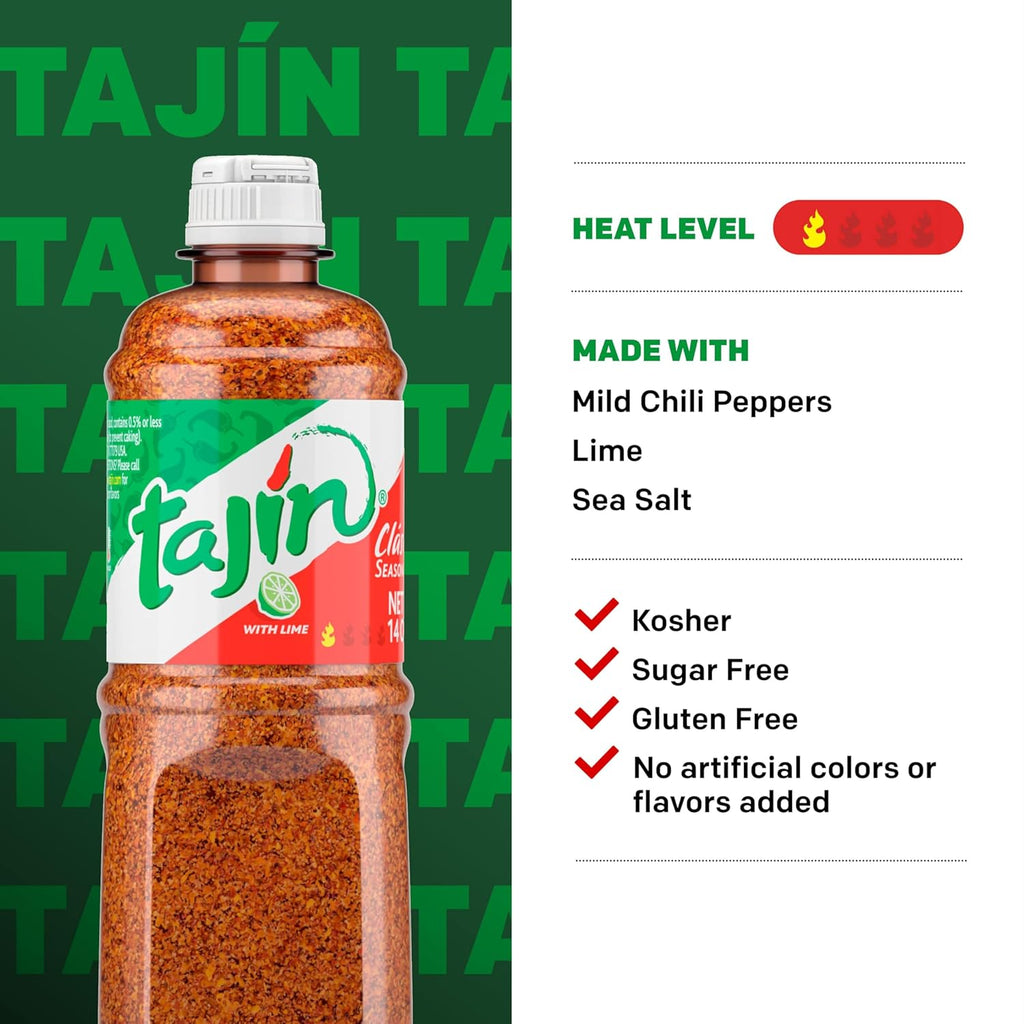 Tajin Clásico Chile Lime Seasoning 14 oz (Pack of 2)