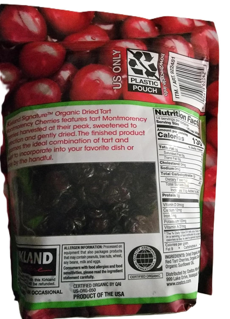Kirkland Signature Organic Dried Cherries, 20 Ounce