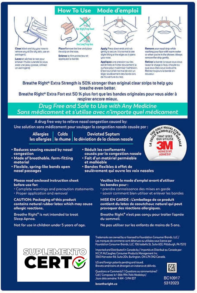 Breathe Right Nasal Strips, Extra Clear for Sensitive Skin, 72 Clear Strips